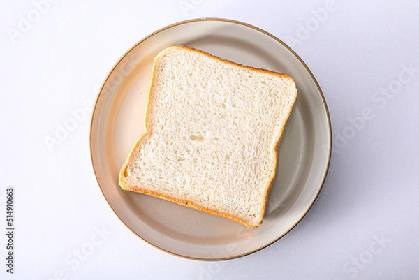 Obraz 皿にのった食パン