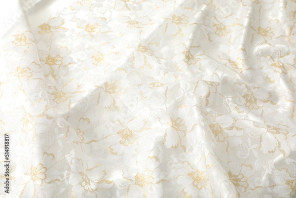 Obraz 花柄のシルクの生地