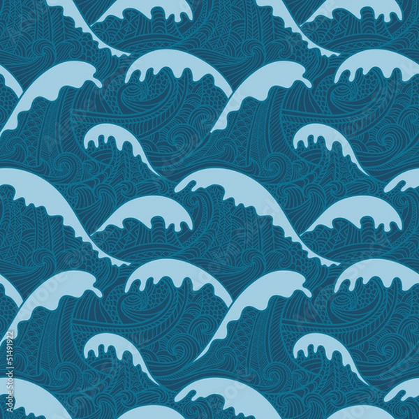 Obraz Sea seamless pattern