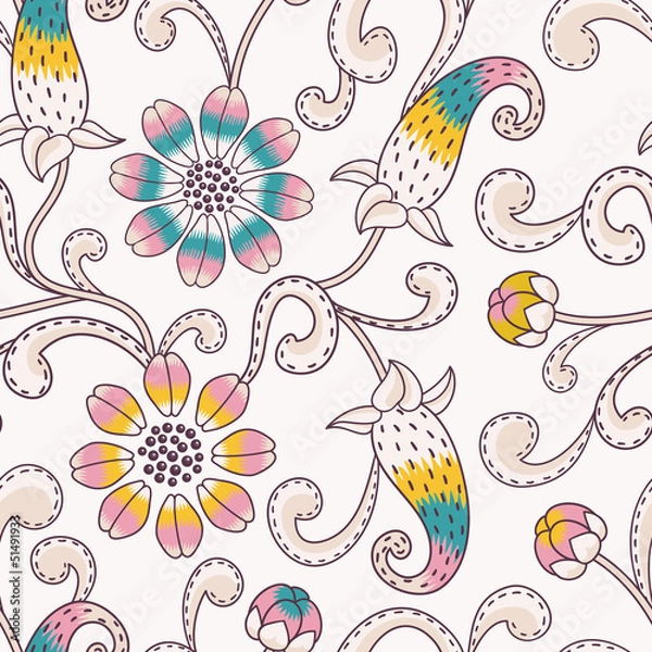 Obraz Seamless floral pattern