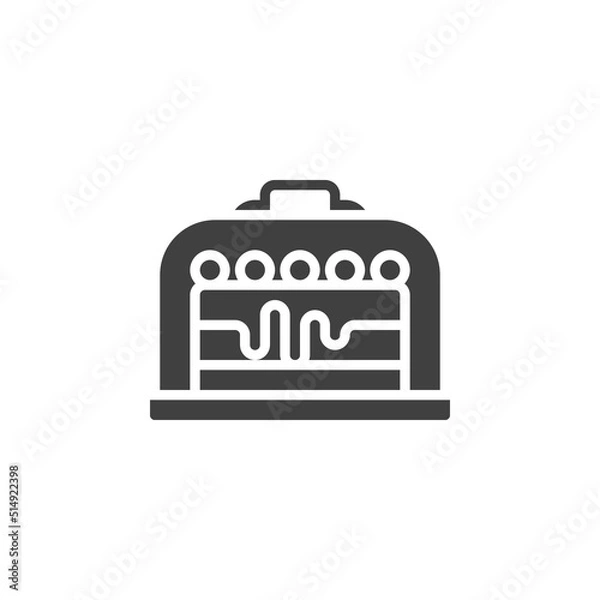 Fototapeta Cake packaging vector icon