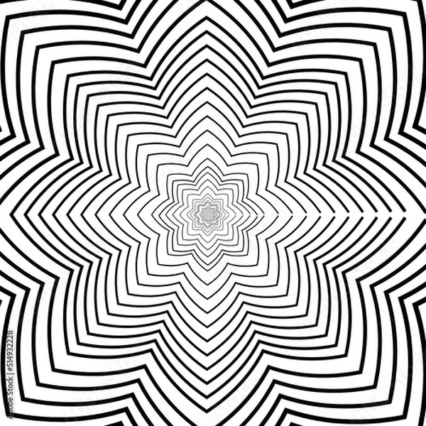 Obraz black and white pattern