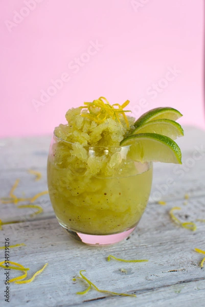 Obraz Ice cold summer drink with mint and lime