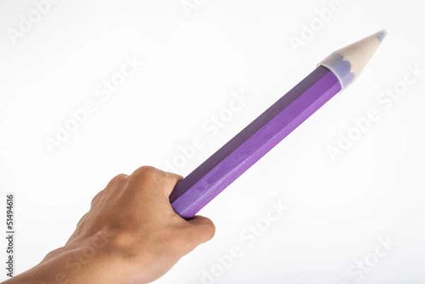 Obraz Hand with Giant Pencil