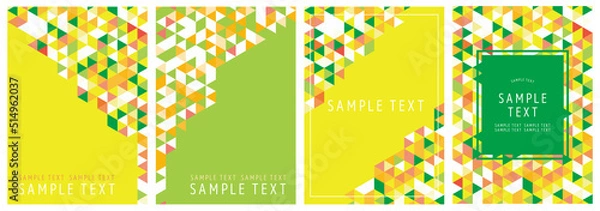 Fototapeta 幾何学模様背景セット