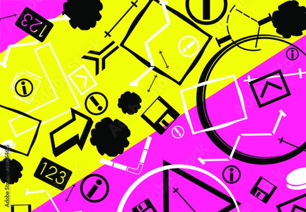 Fototapeta background with squares