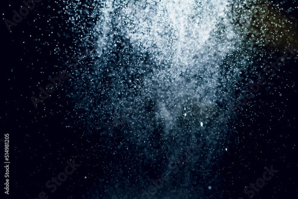 Obraz Dark blue bokeh glitter texture backgrounds