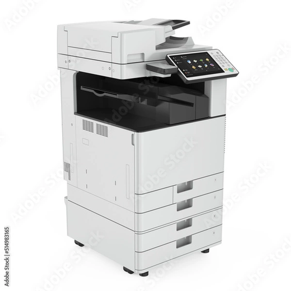 Fototapeta Office Multifunction Printer Isolated