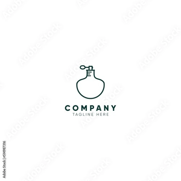 Fototapeta Simple perfume concept design, Vector illustration.