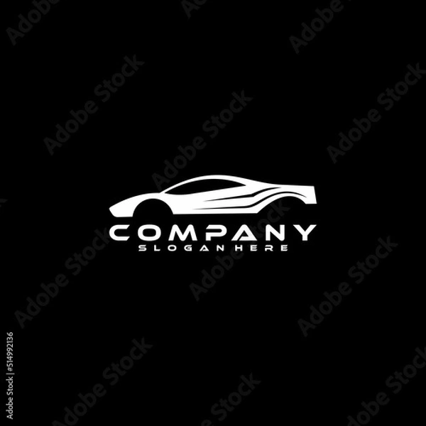 Obraz Auto speed car racing logo, automotive logo concept