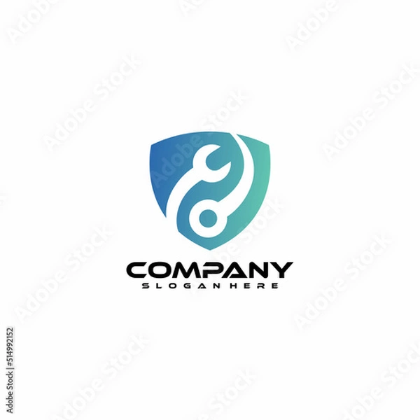 Obraz automotive logo concept. ring wrench logo concept