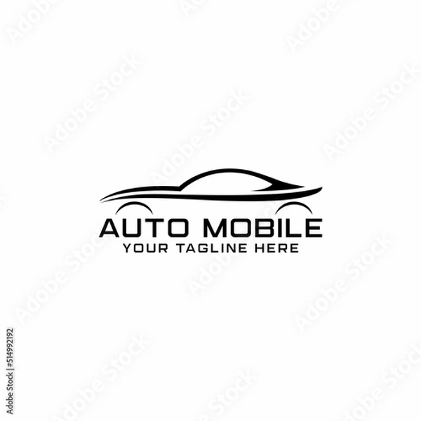 Obraz Auto speed car racing logo, automotive logo concept