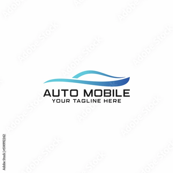Obraz auto vector design, car concept automotive topics vector logo design template