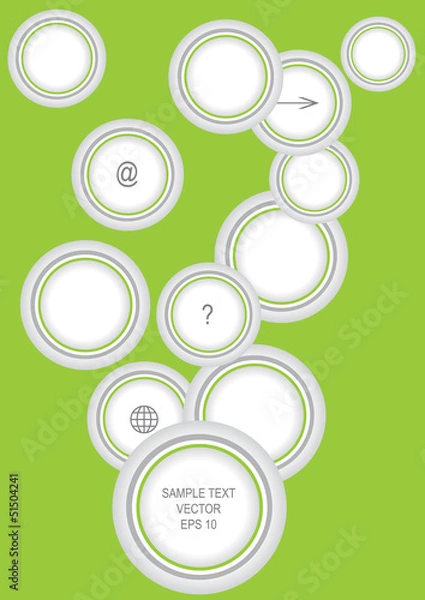 Fototapeta page layout with modern frames, communication concept
