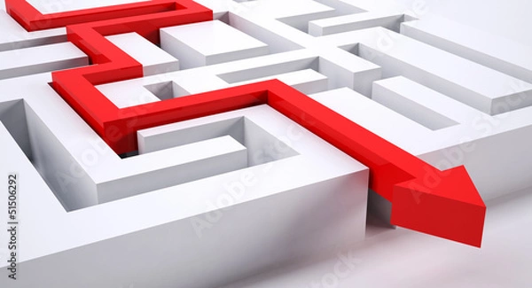 Obraz Path across labyrinth