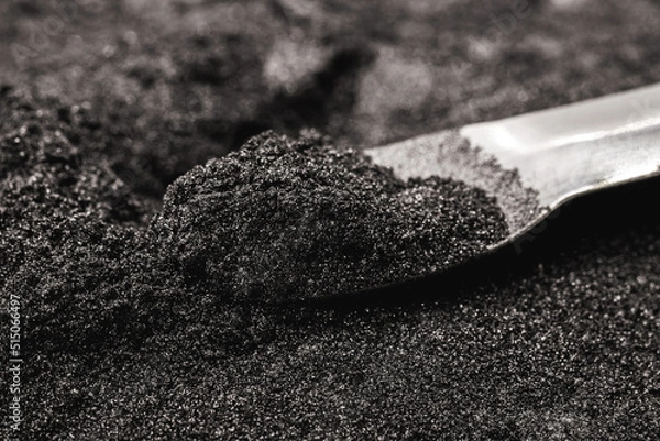 Fototapeta Chromite sand chrome sand for plasma coating, basic raw material for the production of steel fluxes and the foundry industry, used in the area of ​​coating molds of parts
