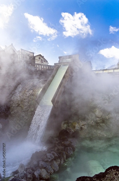 Fototapeta 草津温泉の湯畑