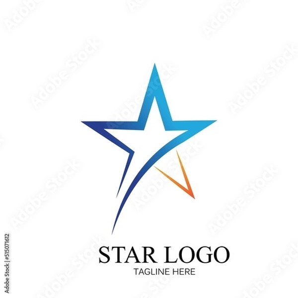 Obraz Star icon Template vector illustration design