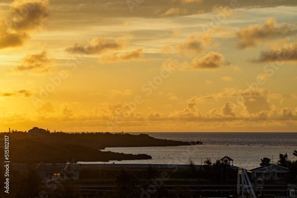 Fototapeta 朝焼け　宮古島　沖縄　日本