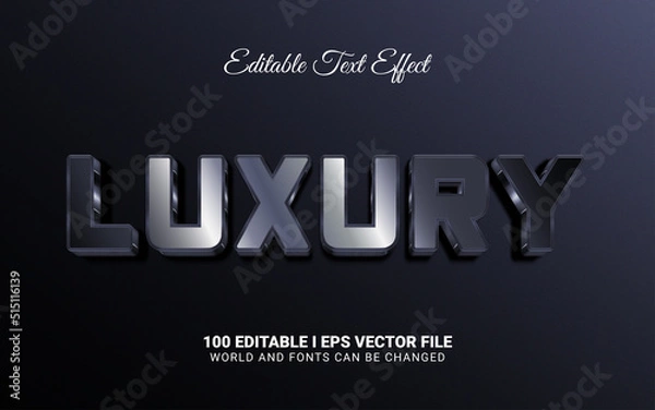 Fototapeta luxury 3d style text effect