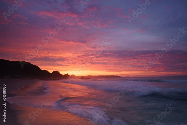 Obraz 南伊豆の海岸の朝焼け