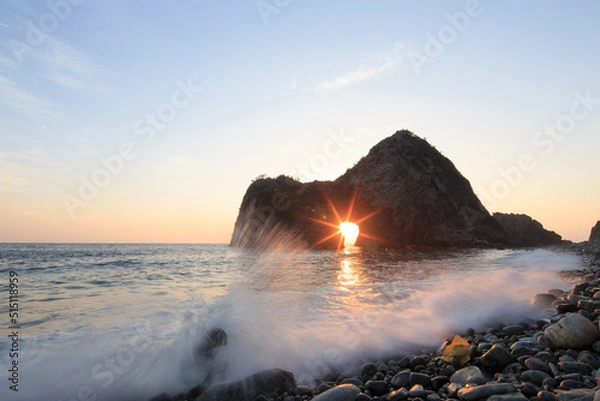 Obraz 千貫門の夕景