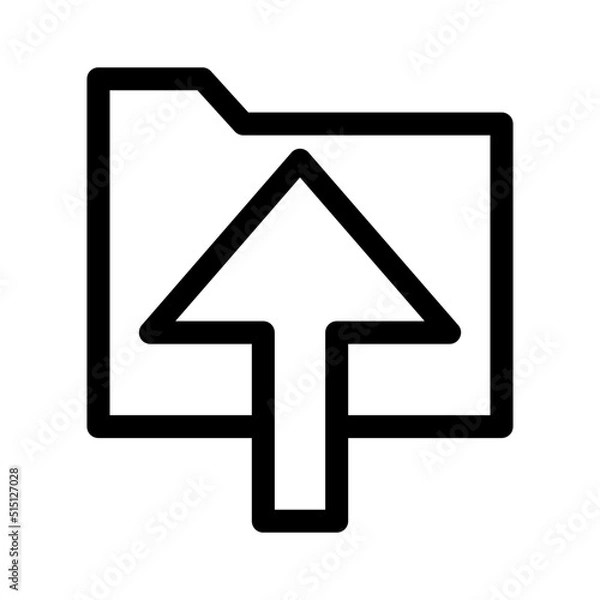 Fototapeta upload icon or logo isolated sign symbol vector illustration - high quality black style vector icons
