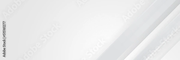 Fototapeta Abstract white banner. Designed for background, wallpaper, poster, brochure, card, web, presentation, social media, ads. Vector illustration design template.