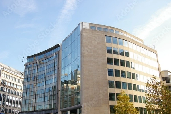 Fototapeta modern architecture in Brussels, Belgium