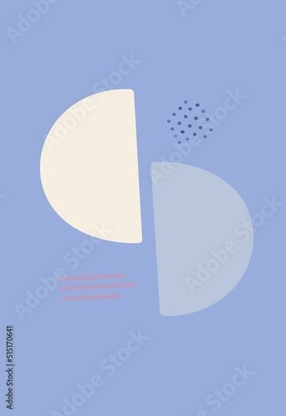 Obraz Geometric shape illustration in boho theme