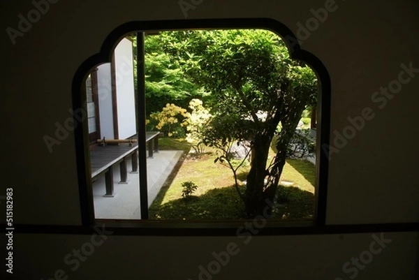 Fototapeta 源光庵の窓