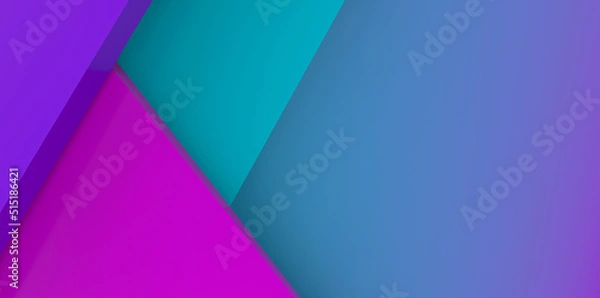 Fototapeta Modern 3d abstract background for presentation . Dynamic purple and blue glasses shapes with glasses line . Render of futuristic wallpaper colored stripes with futuristic graphics