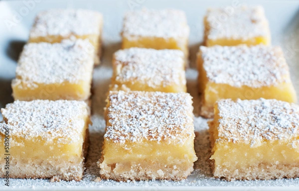 Obraz batoniki cytrynowe