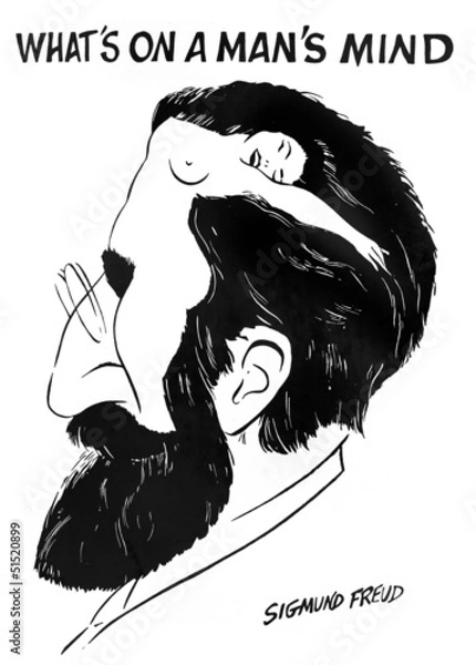 Obraz "What is on a man's mind" by Sigmund Freud