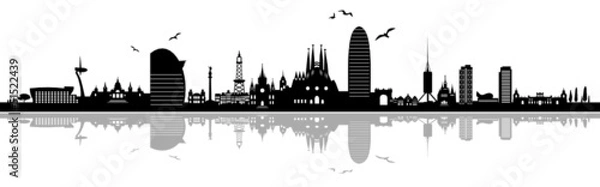 Fototapeta Urban Skyline z Barcelony