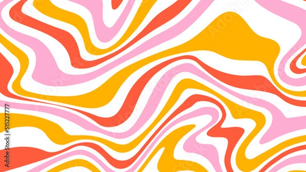 Obraz acid wave rainbow line backgrounds in 1970s 1960s hippie style. y2k wallpaper patterns retro vintage 70s 60s groove. psychedelic poster background collection. vector design illustration