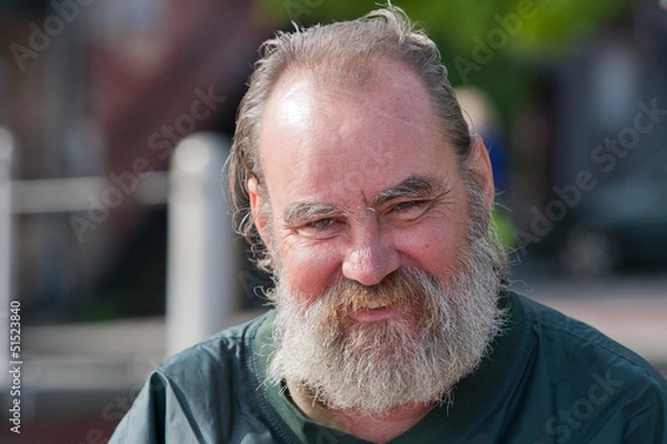 Obraz Smiling Homeless Man