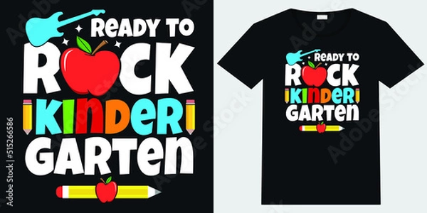 Obraz Ready to rock kindergarten T-shirt Design