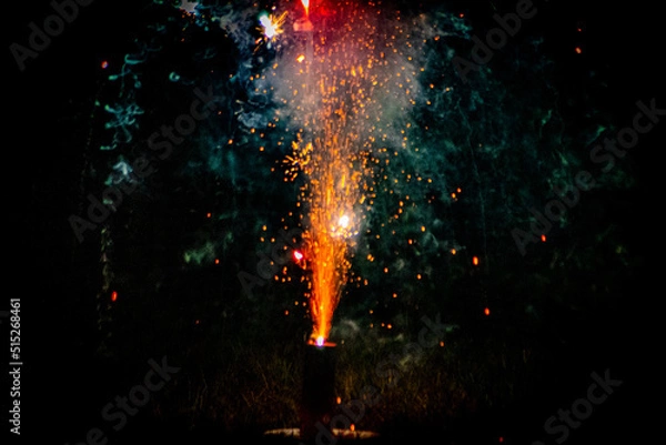 Fototapeta fireworks in the night