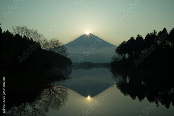 Obraz ダイヤモンド富士山