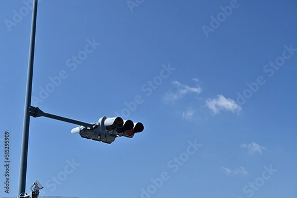 Fototapeta 青空と信号機