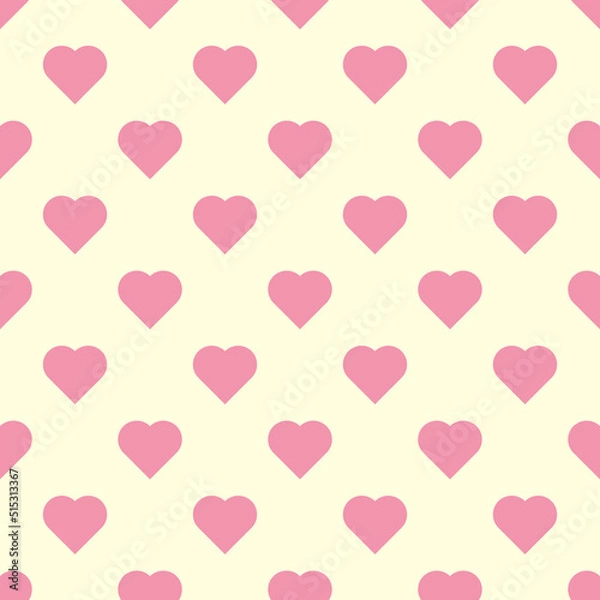 Fototapeta Heart seamless pattern. Abstract heart background.