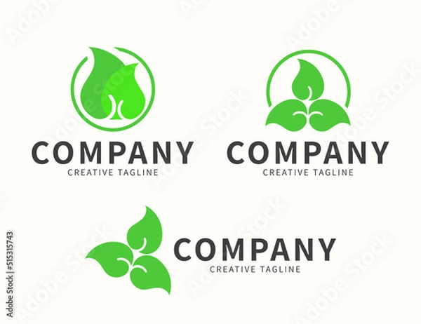 Obraz Nature green logo design