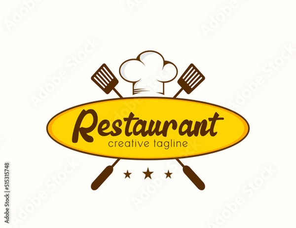 Obraz Restaurant logo design