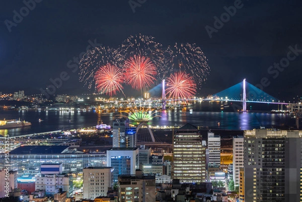 Obraz fireworks at night