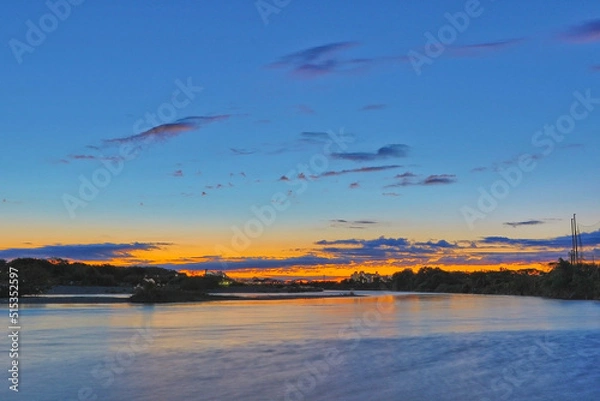 Obraz sunrise over the river