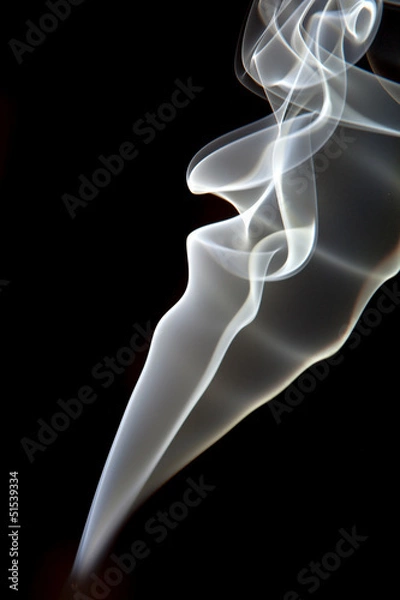 Obraz Smoke on a black background