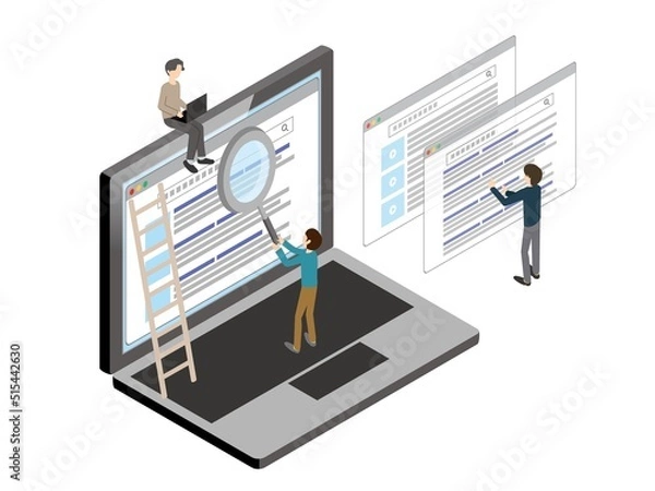 Fototapeta ノートパソコン　SEOイメージ
