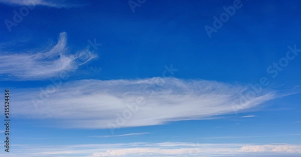 Fototapeta Dramatic cloud in the sky for background and copy space.