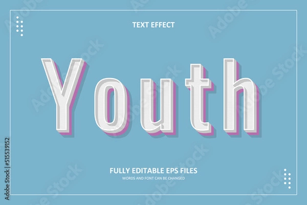 Obraz 3D Minimalist Text Effects Template Editable